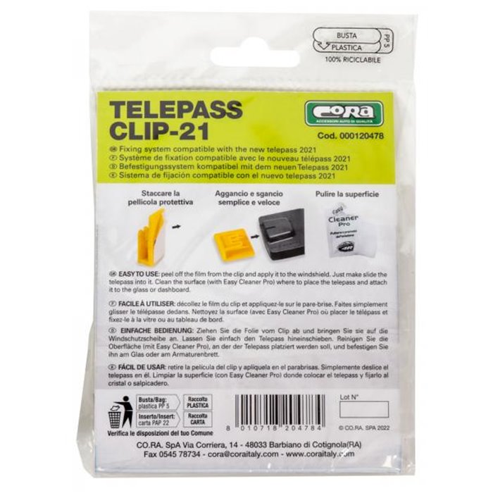 Telepass Clip 21 con logo
