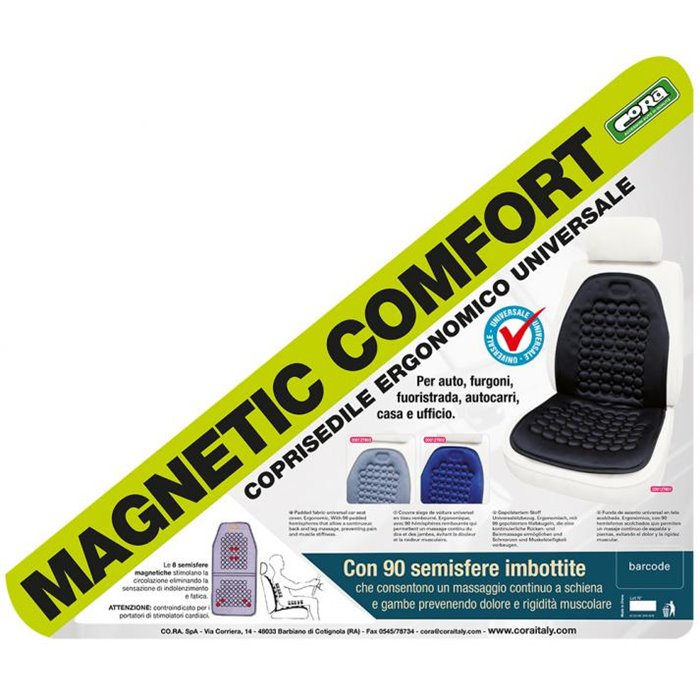 Coprisedile anteriore universale Magnetic Comfort blu