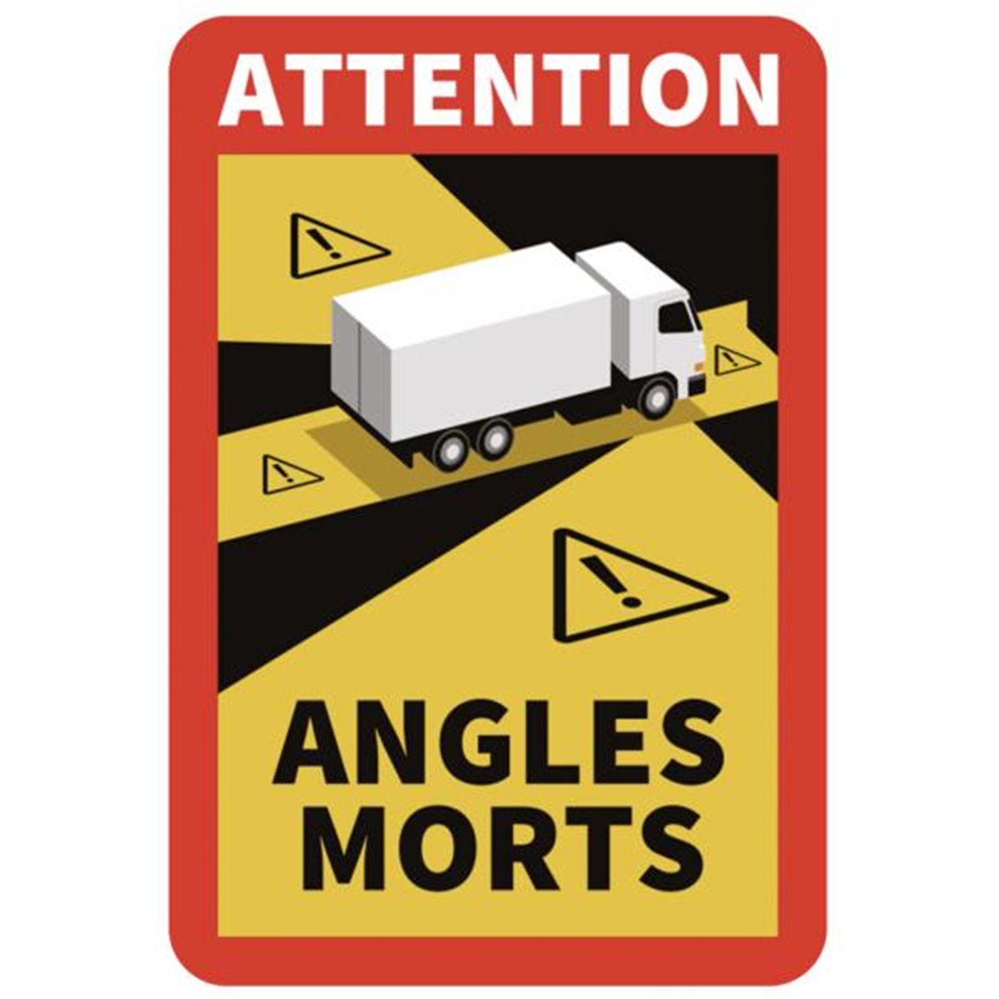 Adesivo "Angle morts" per camion