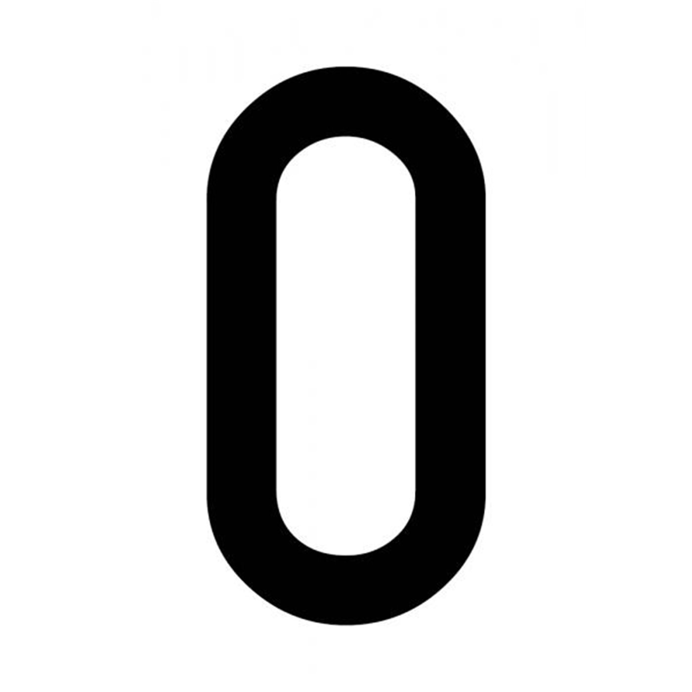 Busta 10 lettere adesive "O" per targa ripetitrice