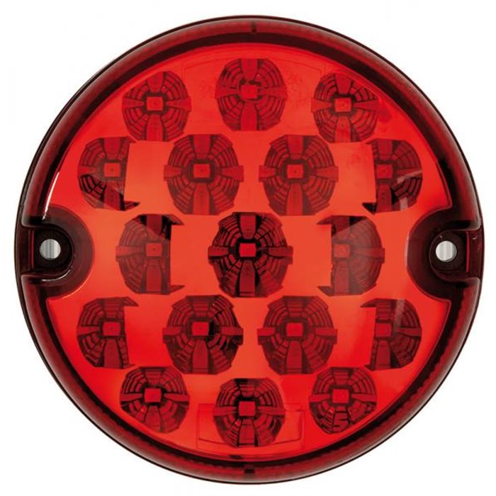 Fanale a led 12-24V 95 mm retronebbia rosso