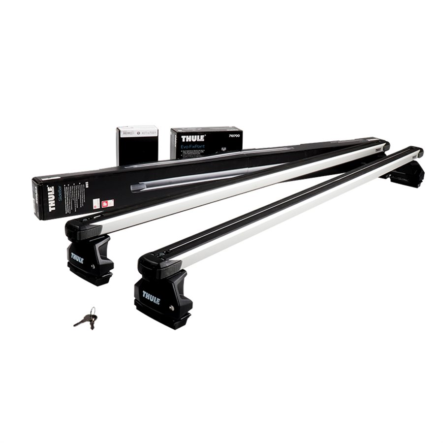 Thule Evo SlideBar (con nuovo piede Evo) - Soluzione composta Barre in alluminio a scorrimento bidirezionale