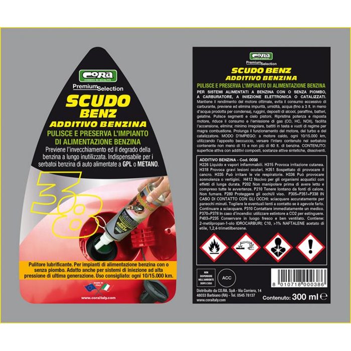 Additivo impianto benzina Scudo Benz 300 mL