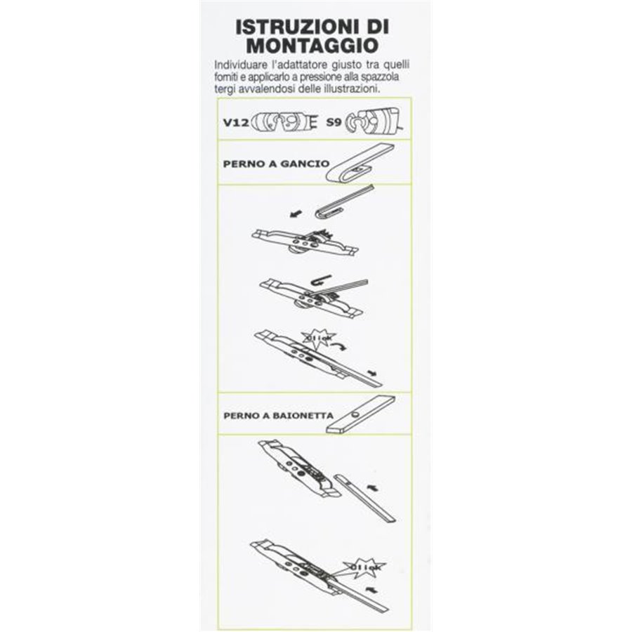 Spazzole tergicristallo Tergiplus 60/40 cm