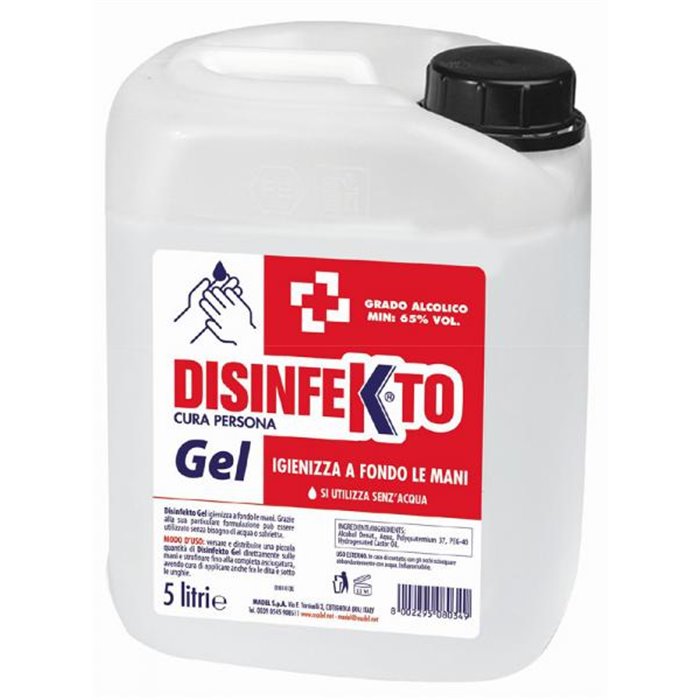 Gel igienizzante mani 5 l