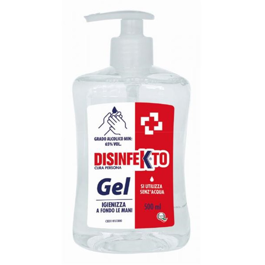 Conf. 12 pz gel igienizzante mani 500 ml