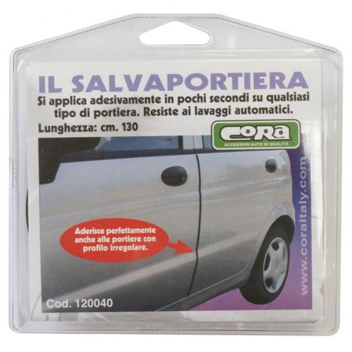 Salvaportiera adesivo nero in rotolo 130 cm