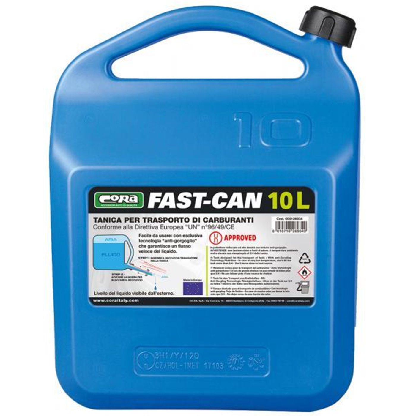 Fast-Can tanica 10 L omologata UN