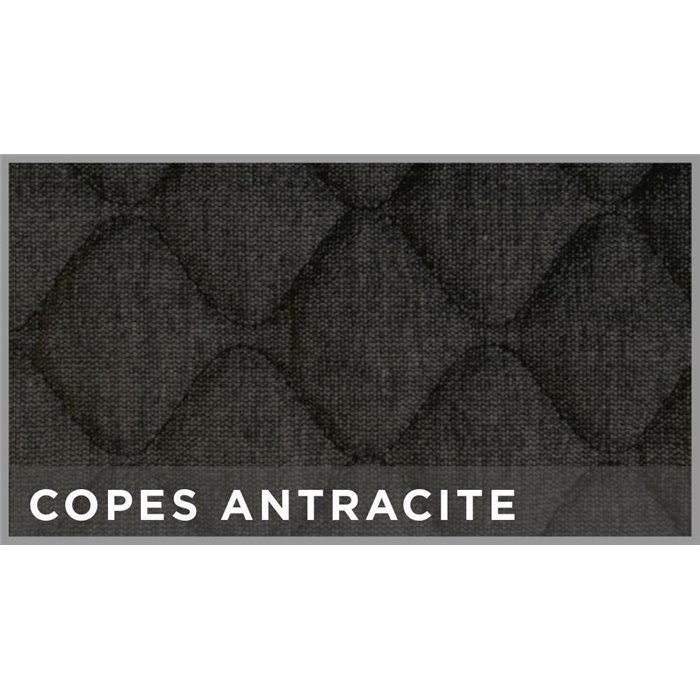 Coprisedile anteriore universale Fisiocomfort tess. Copes antracite