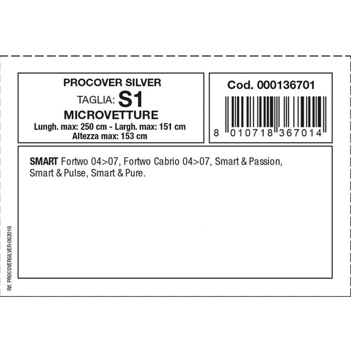 Copriauto Procover Silver mod. S1