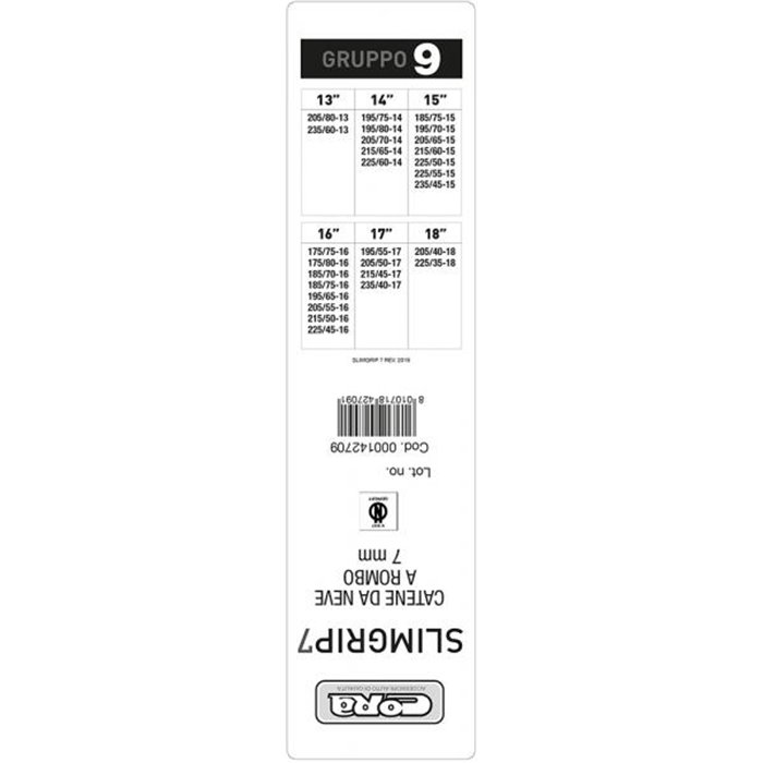 Catene neve Slimgrip 7 mm gruppo 9