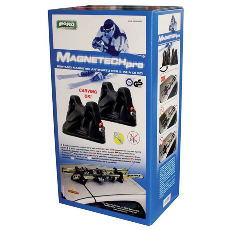 Portasci magnetico Magnetech Pro 2 paia di sci