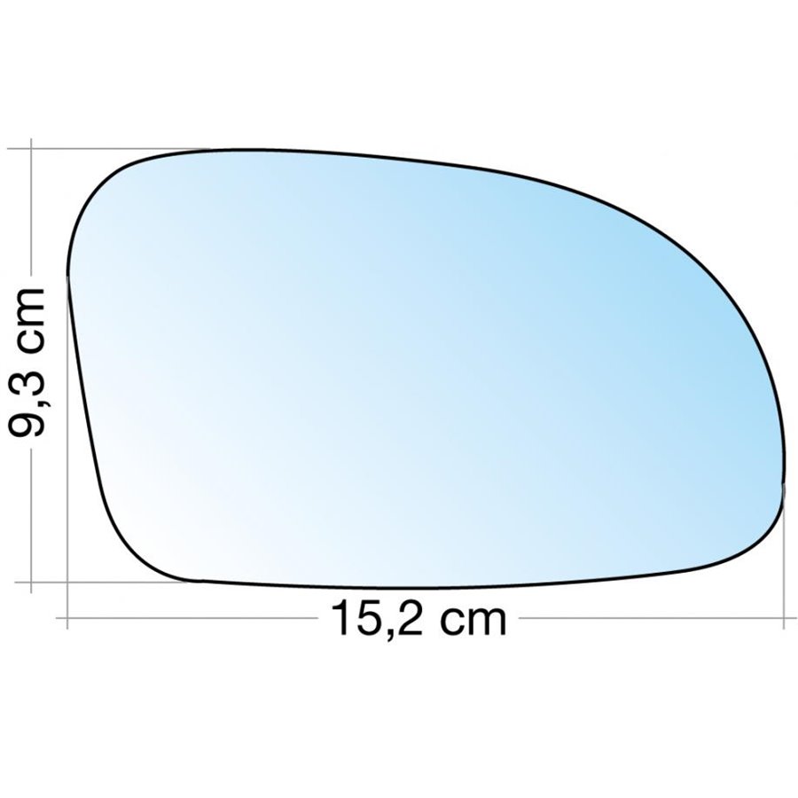 SPECCHIO C/PIASTRA DX CROM. ASF. CITROEN SAXO