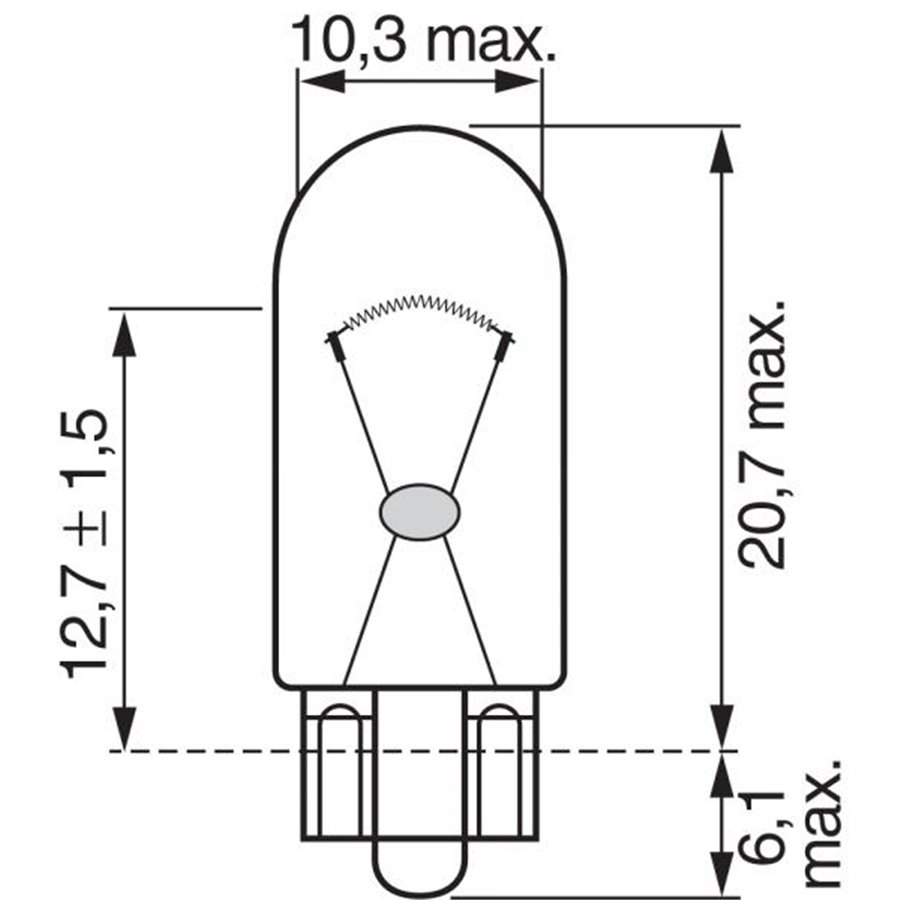 Lampadina Pure Light 12V 2W 