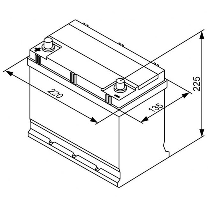 Batteria auto S3 45 Ah