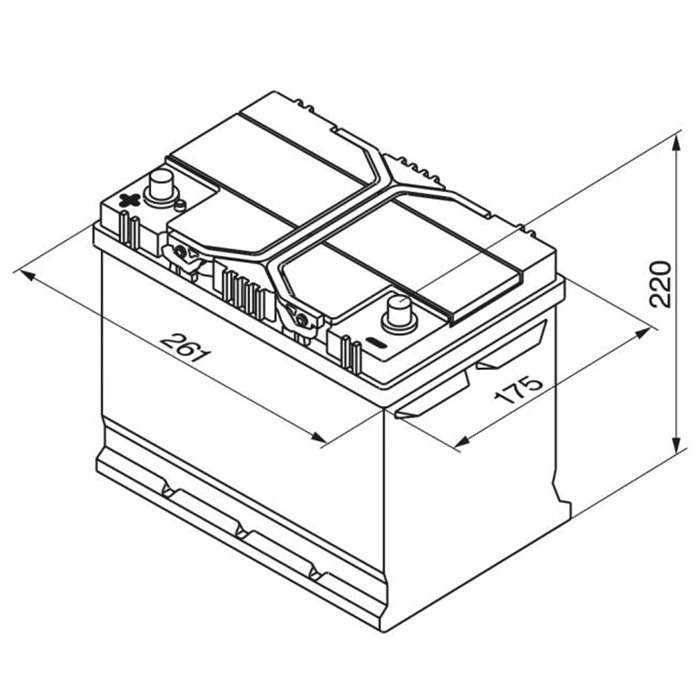 Batteria auto S4 70 Ah