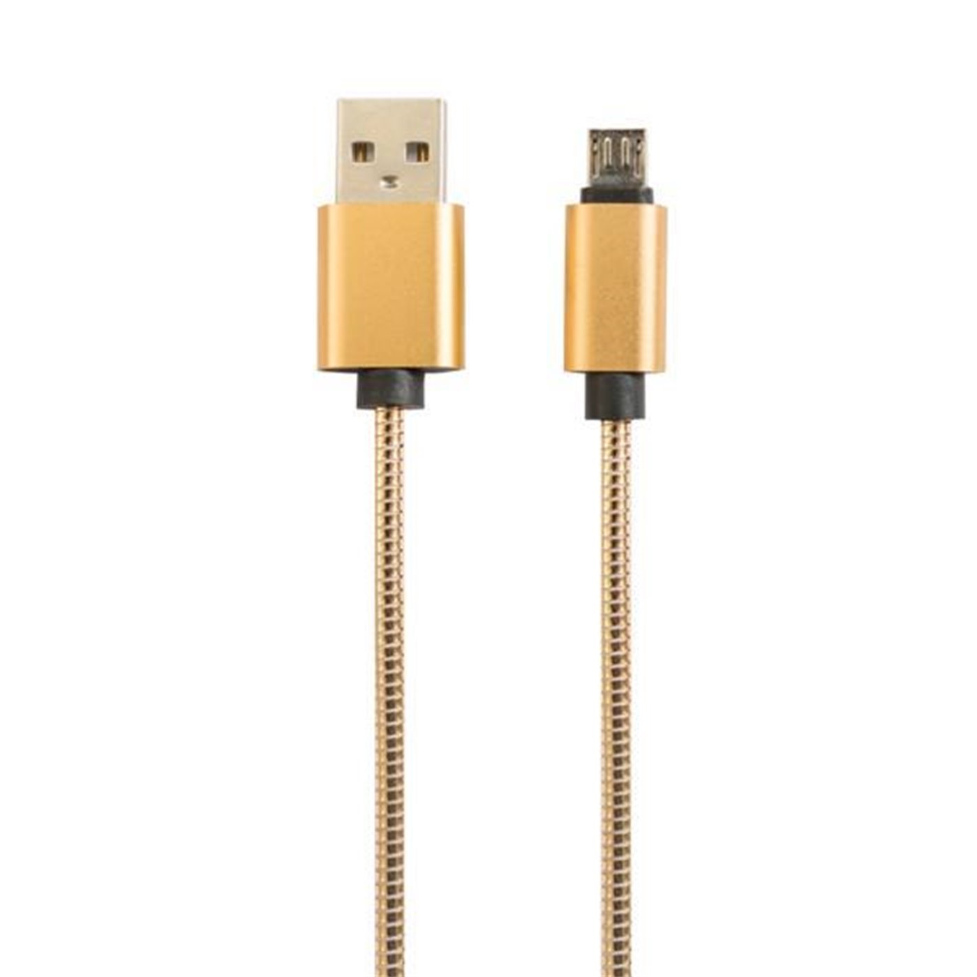 Conf. 10 pz Cavo usb/micro usb gold metallo 1 m