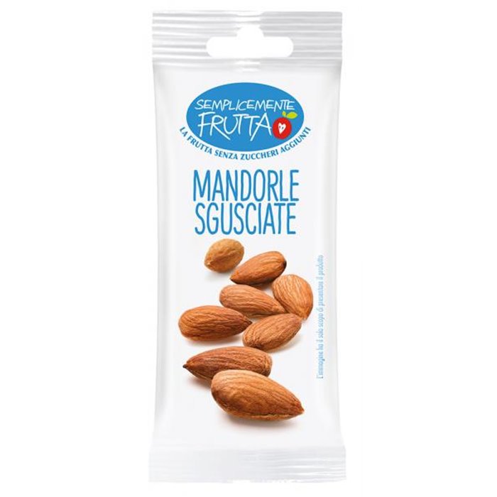 Conf. 12 buste Semplicemente Frutta mandorle sgusciate 30 g