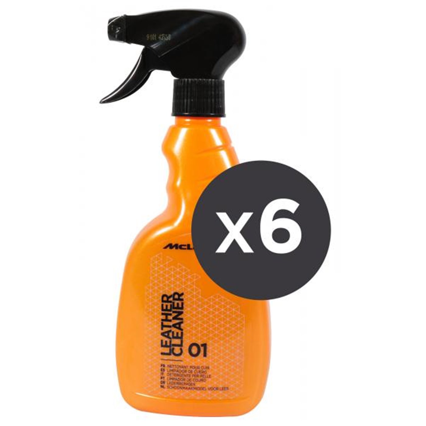 Conf. 6 pz Leather Cleaner detergente pelle 500 mL