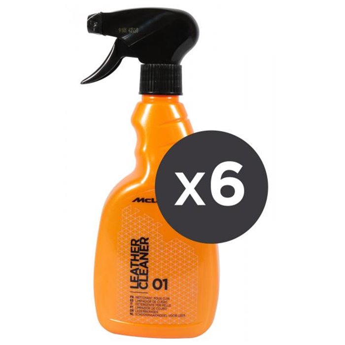 Conf. 6 pz Leather Cleaner detergente pelle 500 mL