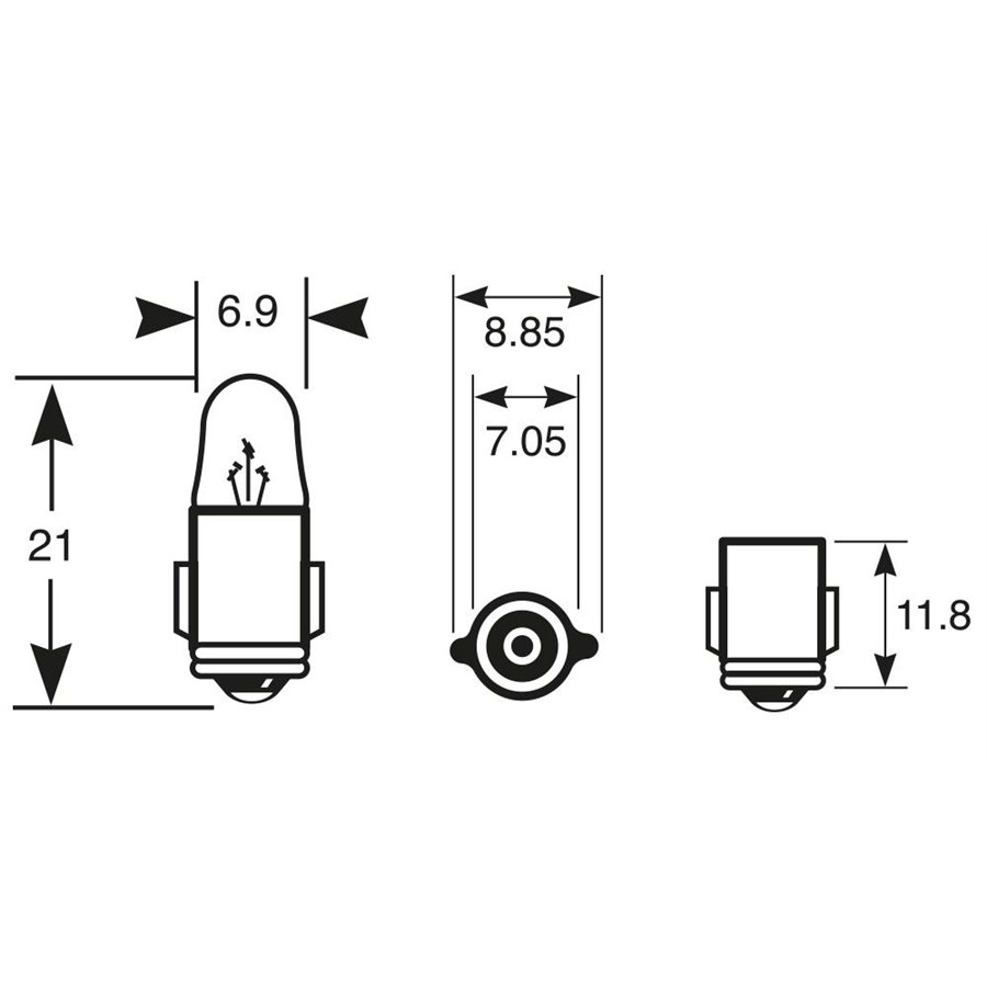 Lampadina 12V 2W