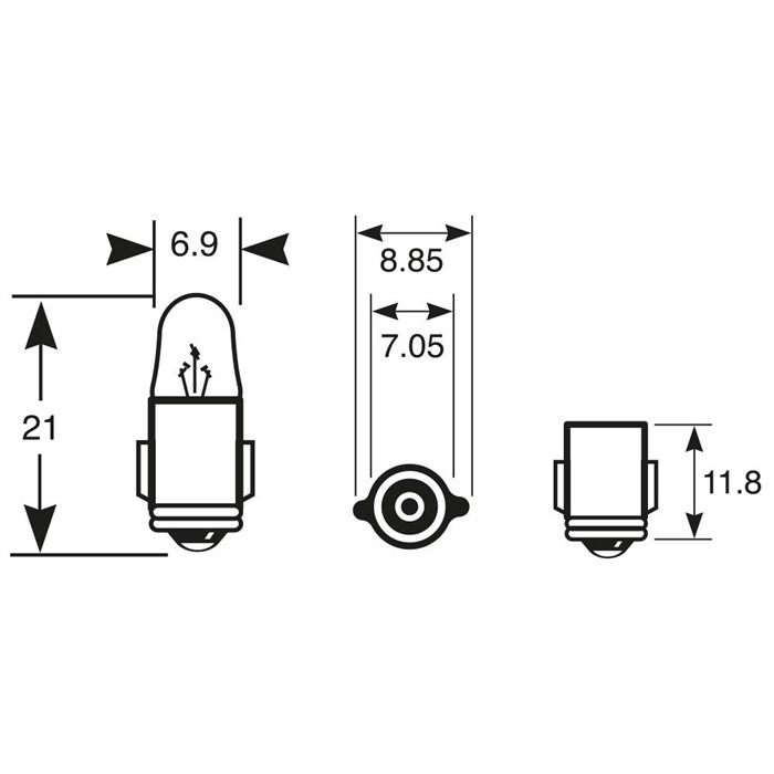 Lampadina 12V 2W