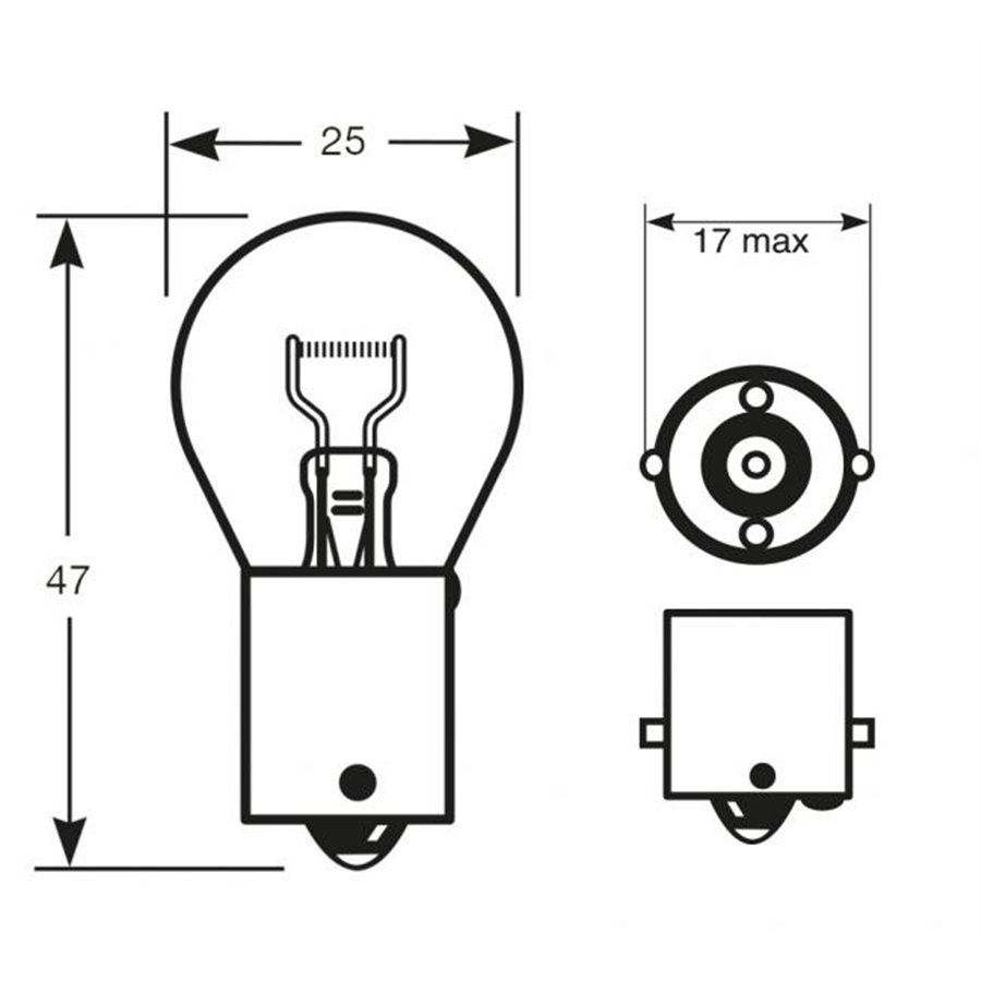 Lampadina 6V 21W P21W