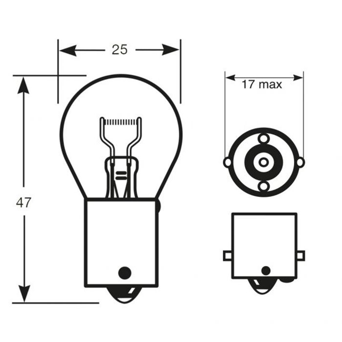 Lampadina 24V 21W gialla