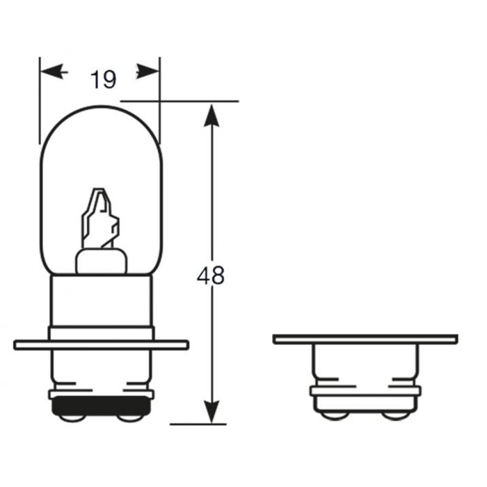 Lampadina 6V 25/25W