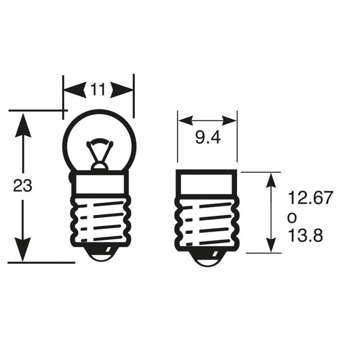 Lampadina 24V 2.8W