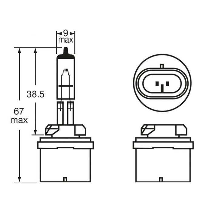 Lampadina 12V 27W H27W/1