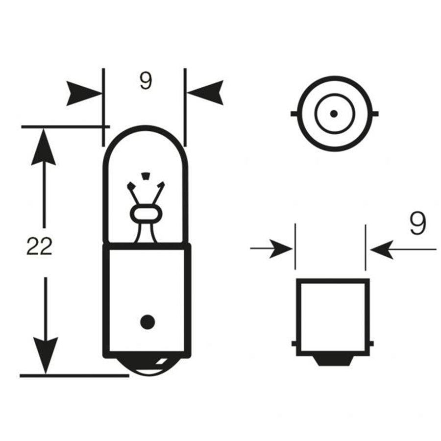 Lampadina Truck Master HD & LL 24V 4W T4W