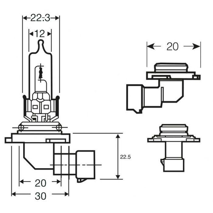 Lampadine Xenon Max HB3 12V 60W