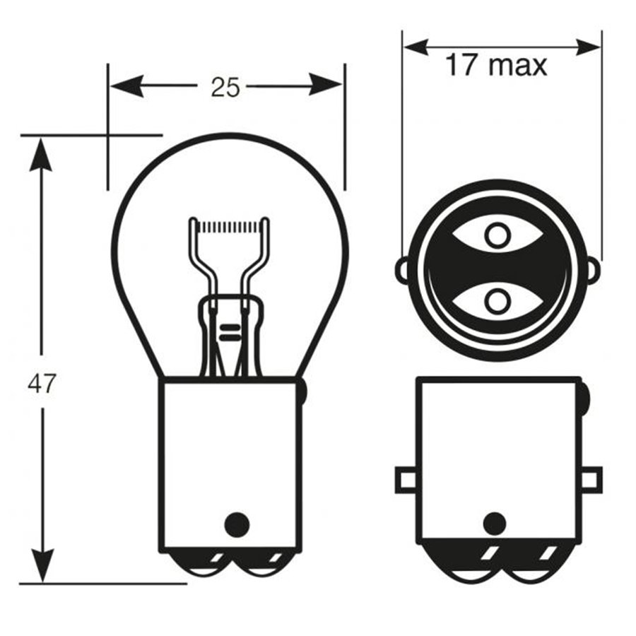 Lampadine 24V 21W P21W