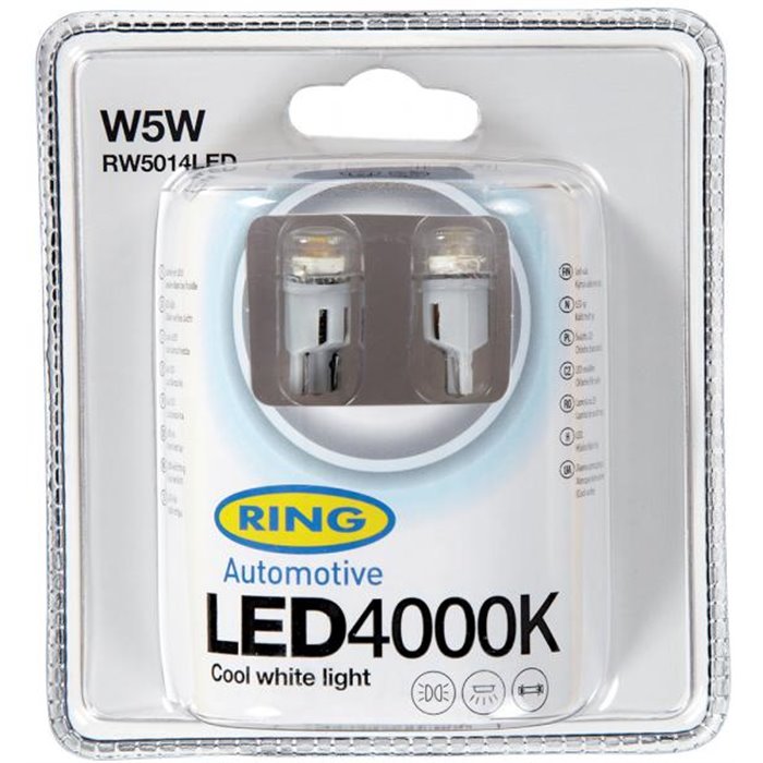 Lampadine led 12V W5W/W3W 4000K