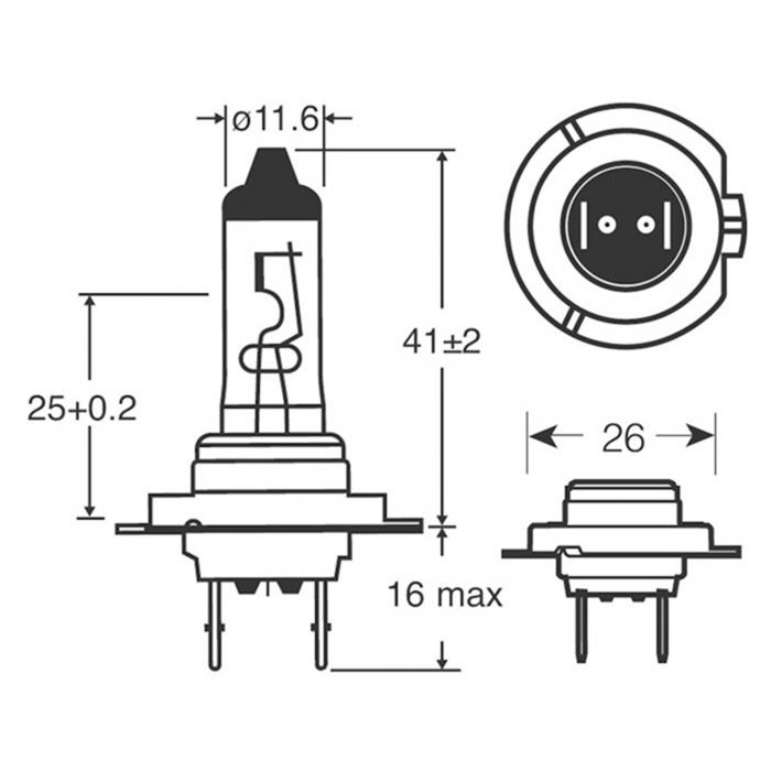 Lampadine Xenon150 H7 12V 55W