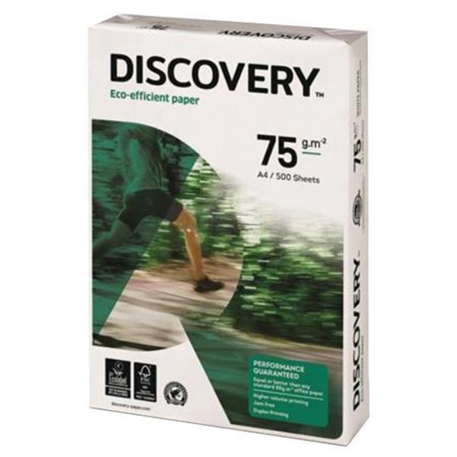 Conf. 5 risme carta A4 Discovery 75 g/mq