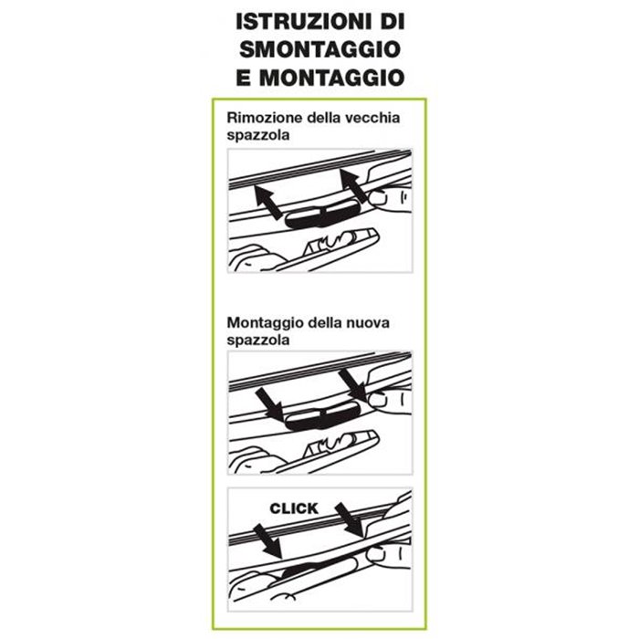 Spazzola tergilunotto Tergiplus 519