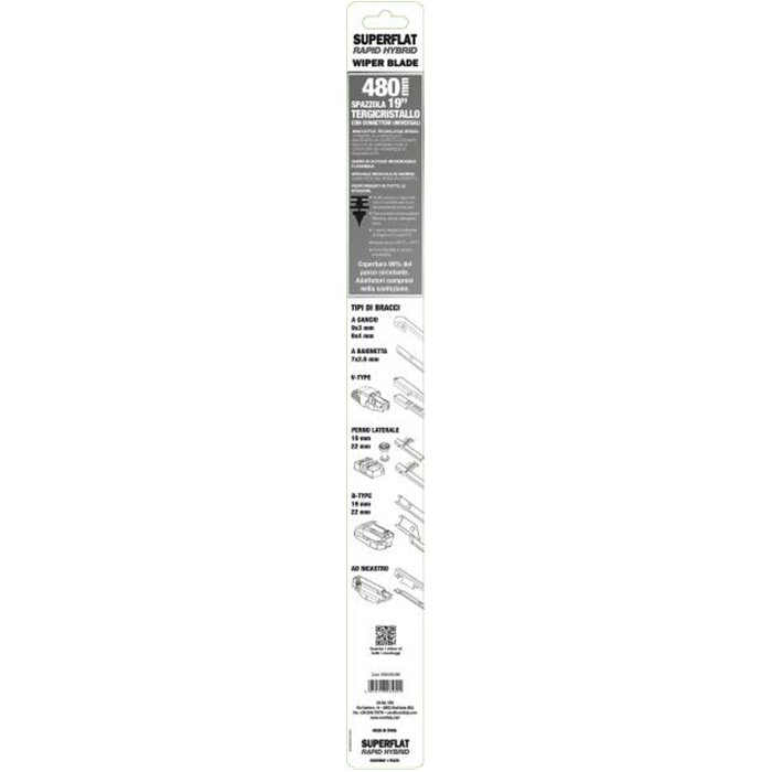 Spazzola tergicristallo Superflat 480 mm