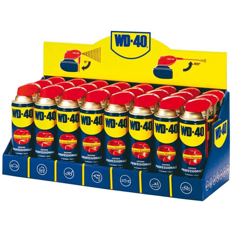 Expo banco 24 pz WD-40 Professionale 500 mL