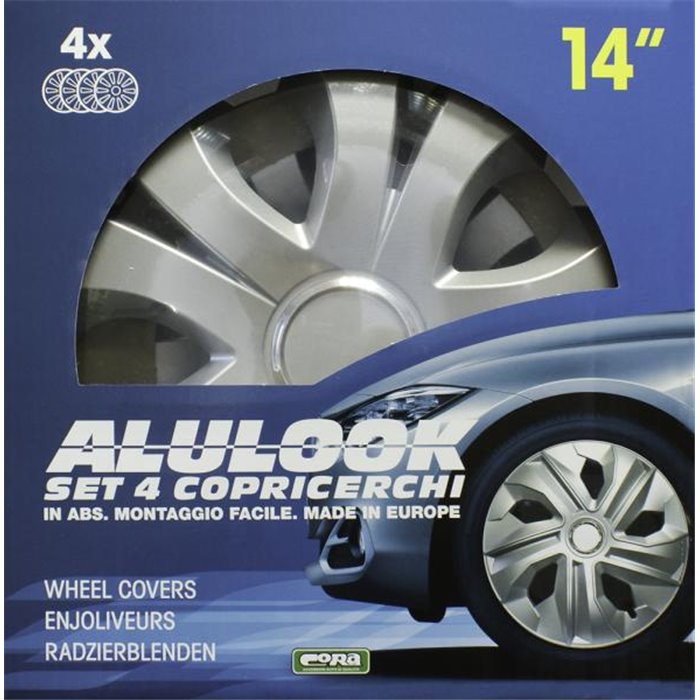 Set 4 copricerchi 14" Alulook Top