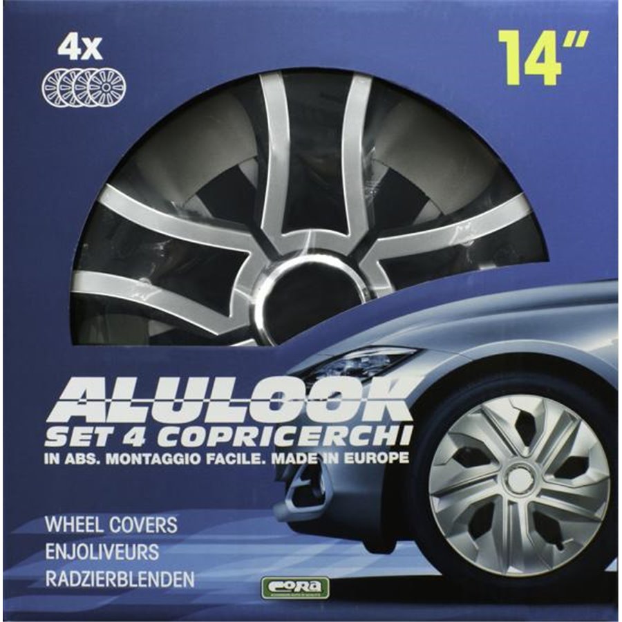 Set 4 copricerchi 14" Alulook Bis Mix