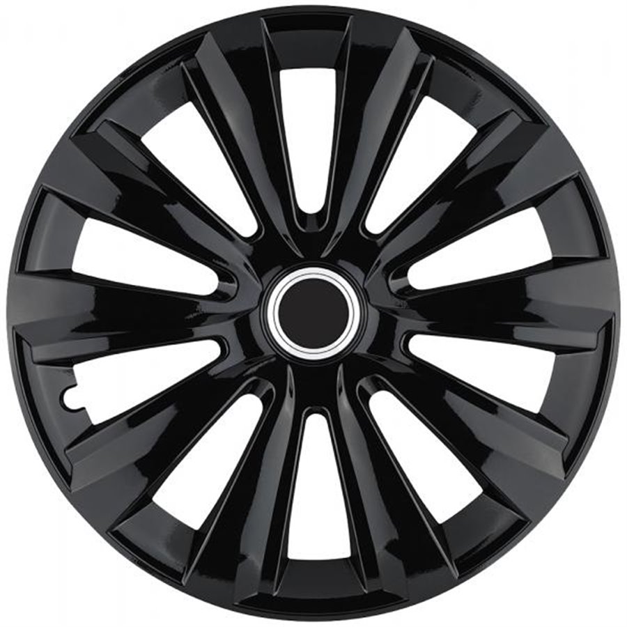 Set 4 copricerchi 14" Alulook Delta Black