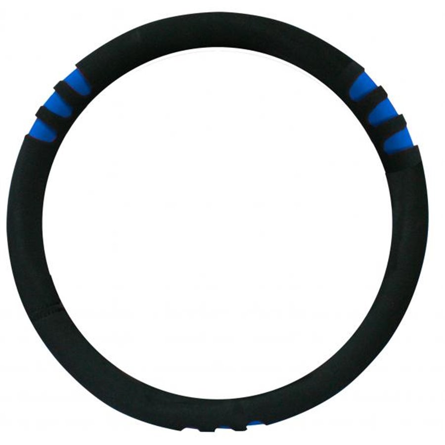 Coprivolante tuning nero/blu