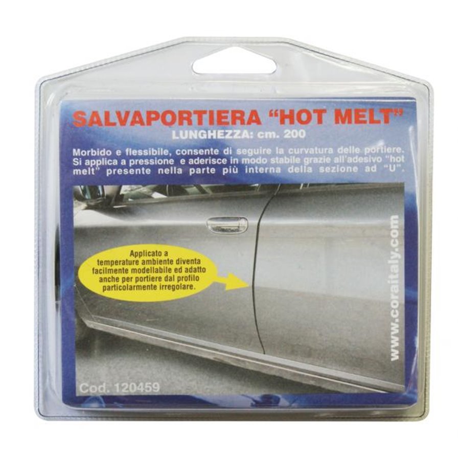 Salvaportiere adesivo nero Hot Melt rotolo 2 mt