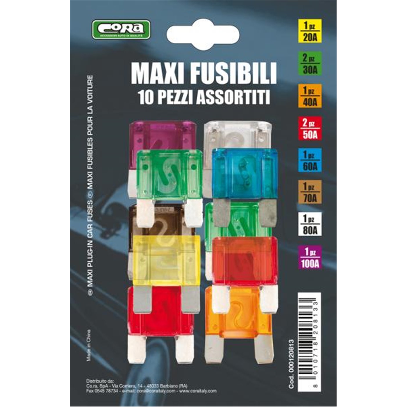 Maxi fusibili 10 pz