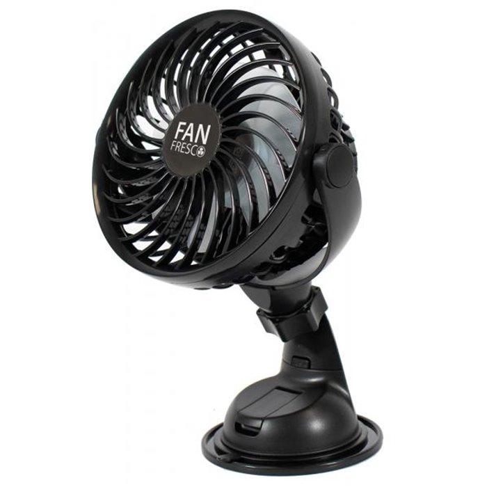 Ventilatore ricaricabile con ventosa e supporto per cruscotto