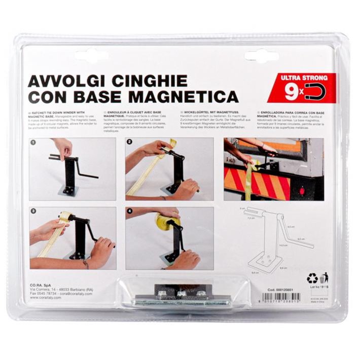 Avvolgi cinghie con base magnetica