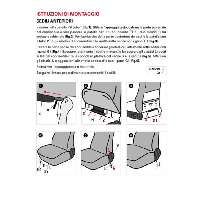 Coprisedili anteriori personalizzati Fiat Panda 12 tess. misto cotone scozzese grigio/piombo