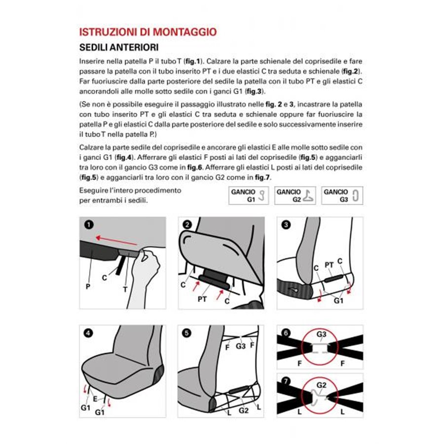 Coprisedili anteriori personalizzati Smart Fortwo tess. misto cotone grigio/nero